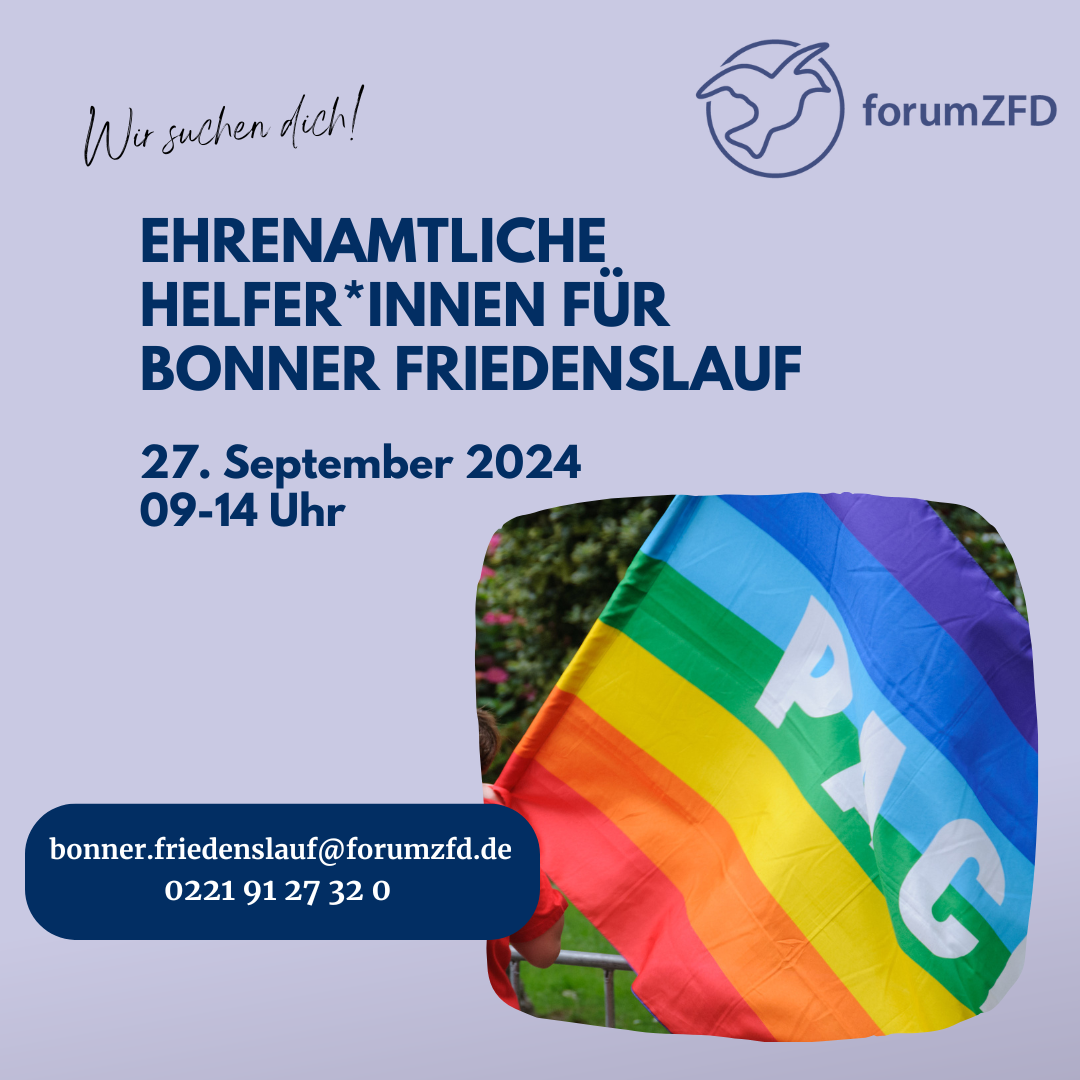 Bonner Friedenslauf Ehrenamtliche gesucht 1